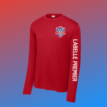 Load image into Gallery viewer, LaBelle Premier Dri-Fit Long Sleeve - Sleeve Wording
